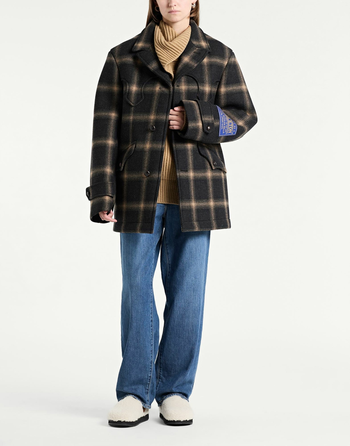 Maison Margiela Womens Coat Charcoal