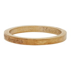 Maison Margiela Gold Slim Logo Ring