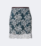 Jacques Wei Embellished lace miniskirt