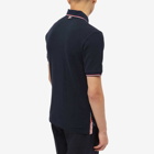 Thom Browne Men's Tipped Polo Shirt in Navy