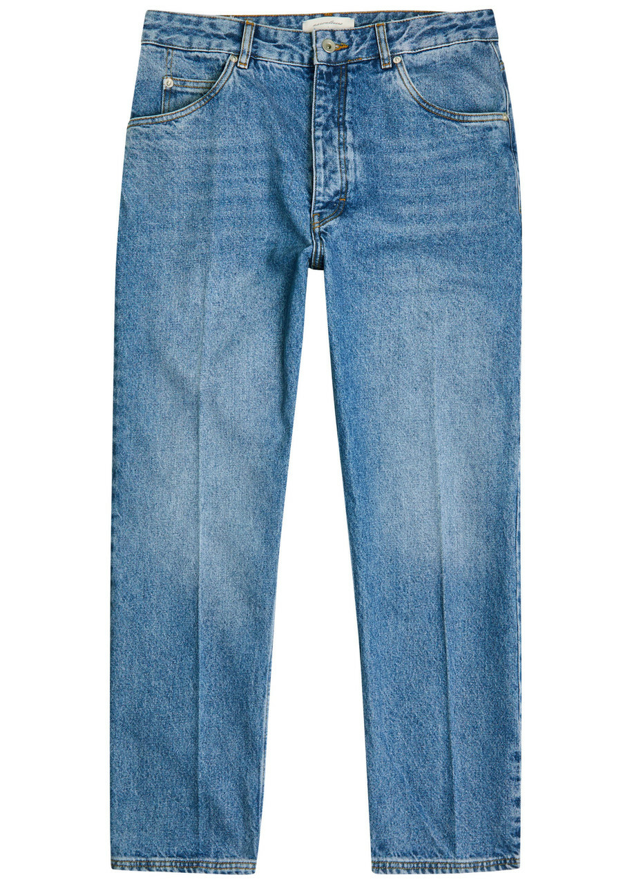 Studio Nicholson Men's Paolo Denim Volume Pants in Fawn Studio