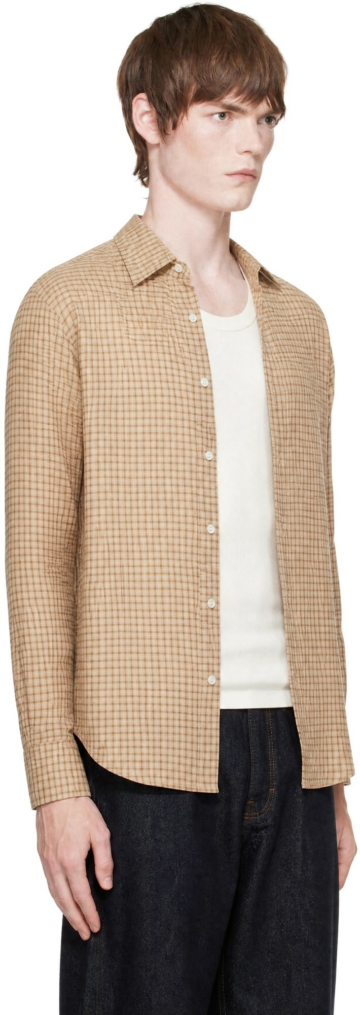 Carter Young Tan Business Shirt