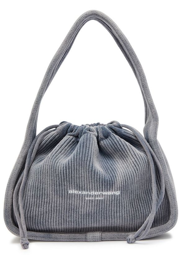 Photo: Alexander Wang Ryan Ribbed-knit top Handle bag - Light Blue - One Size