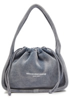 Alexander Wang Ryan Ribbed-knit top Handle bag - Light Blue - One Size