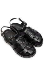 Grenson Quinton Leather Sandals Black