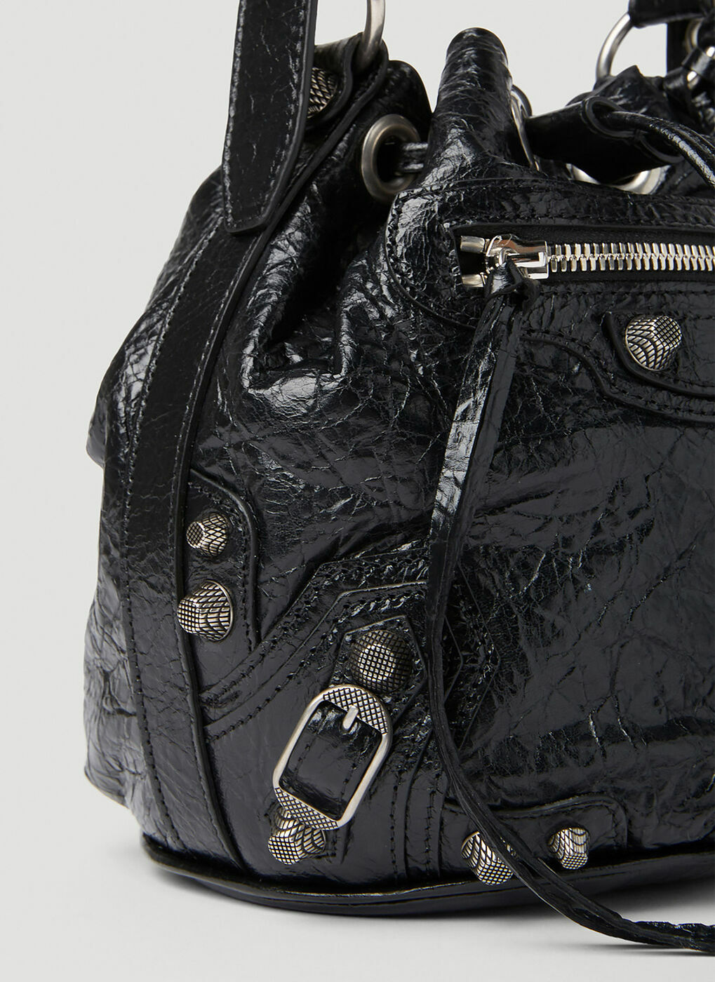 Balenciaga - Le Cagole XS Bucket Bag in Black Balenciaga