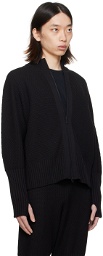 HOMME PLISSÉ ISSEY MIYAKE Black Rustic Knit Sweater