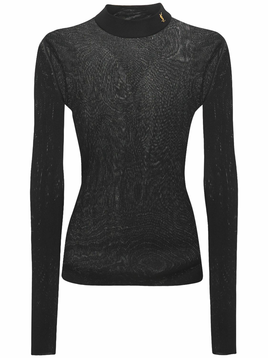 SAINT LAURENT - Silk Knit Top