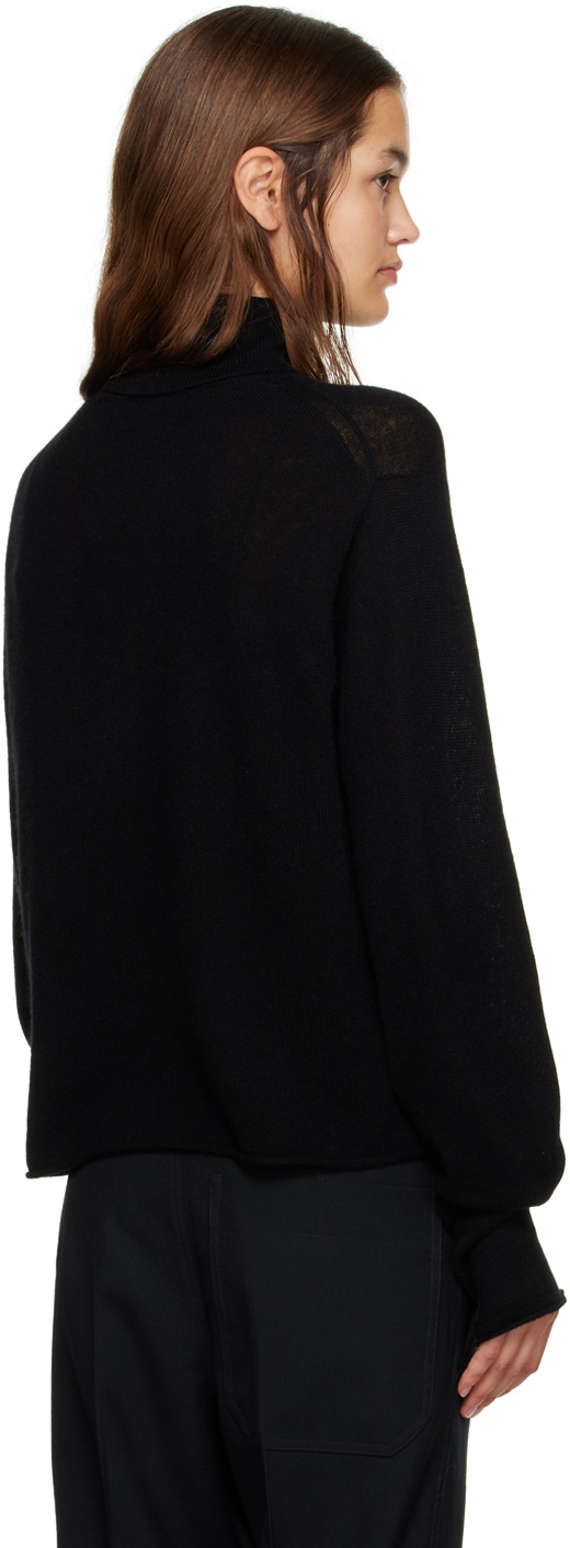 Sofie D'Hoore Black Rolled Edge Turtleneck