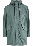 C.P. Company Goggle Hooded Coated Nylon Parka Blue