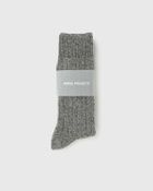 Norse Projects Bjarki Neps Wool Rib Sock Grey Men