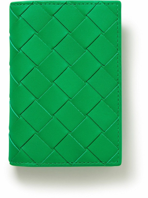 Photo: Bottega Veneta - Intrecciato Leather Bifold Cardholder - Green