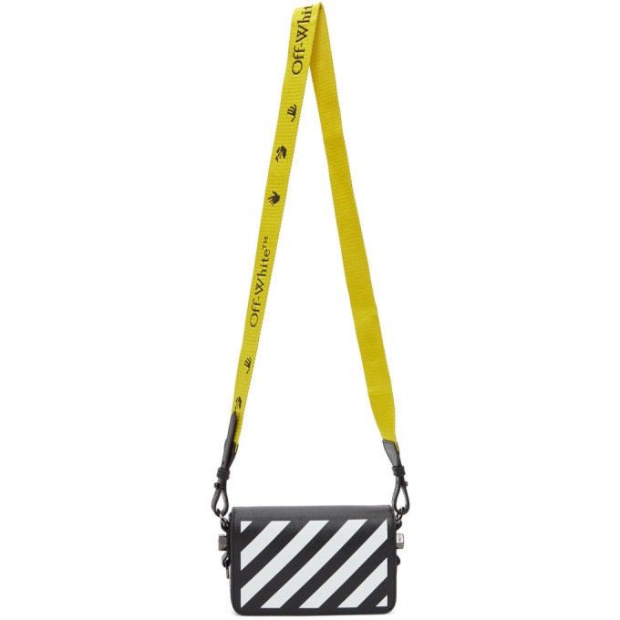 Diag flap store bag off white