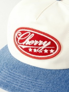 Cherry Los Angeles - Five Star Logo-Appliquèd Canvas-Trimmed Cotton-Twill Baseball Cap
