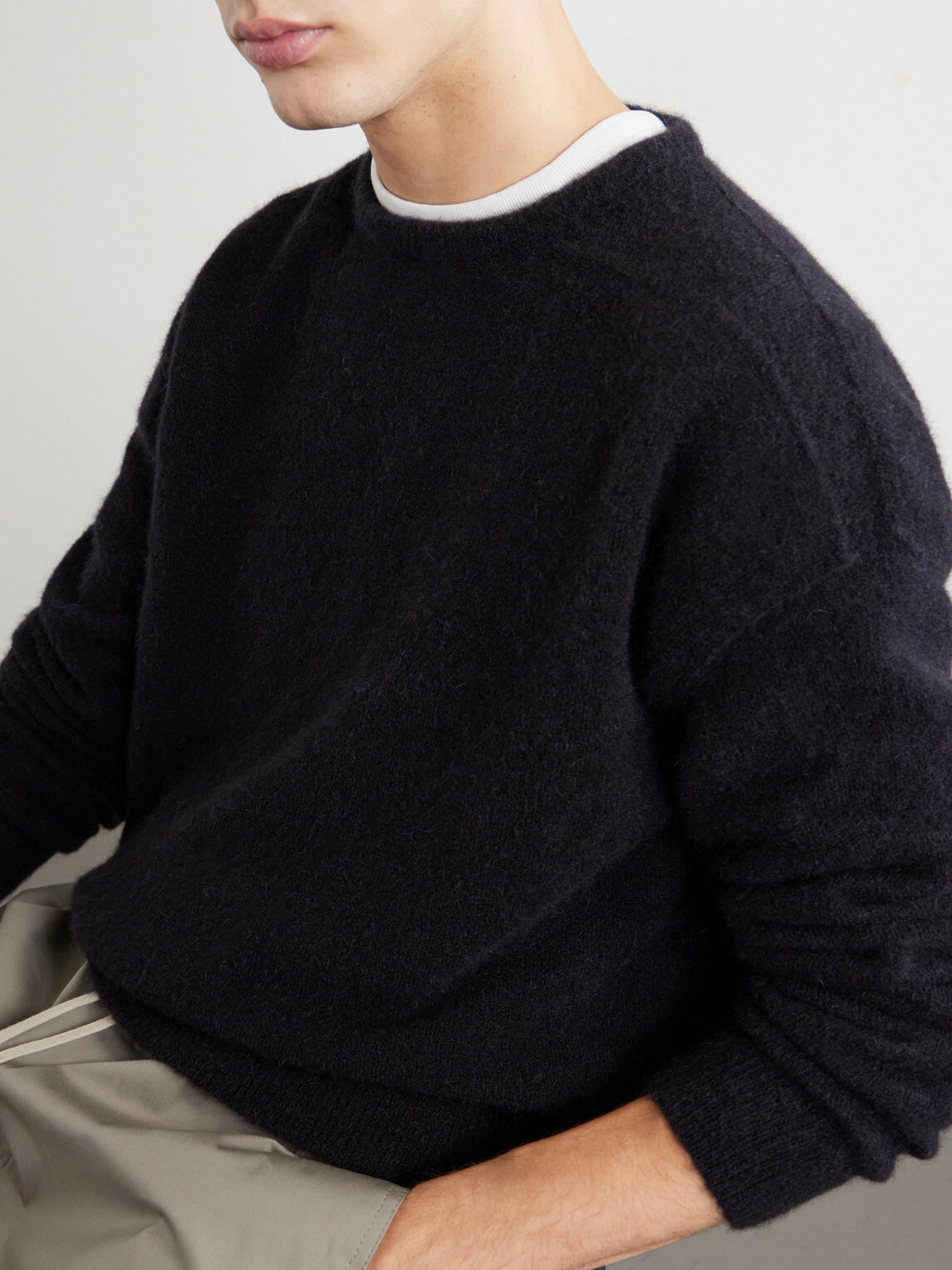 Rick Owens - Alpaca Wool-Blend Crewneck Sweater - Black