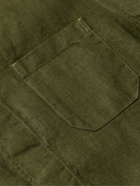 NN07 - Oscar Linen Overshirt - Green