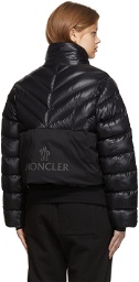 Moncler Black Down Cropped Morgat Jacket