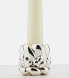 Christofle Babylone silver-plate candle holder