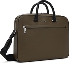 BOSS Brown Faux-Leather Briefcase
