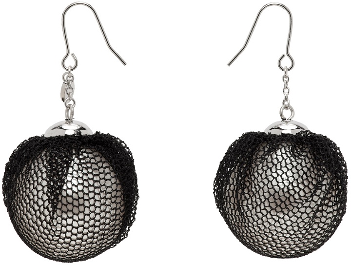 Photo: UNDERCOVER Black & Silver UC1D1R51-1 Earrings