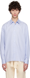 Officine Générale Blue & White Gad Shirt
