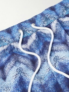 Missoni - Straight-Leg Mid-Length Striped Swim Shorts - Blue