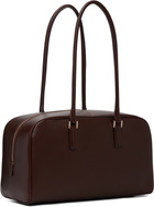 TOM FORD Brown Supple Leather Zipped Small Stryke Shoulder Bag