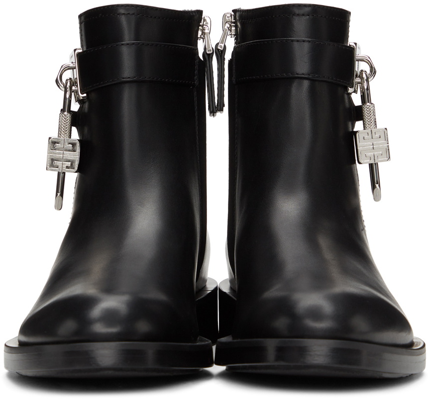 Givenchy Black Padlock Boots