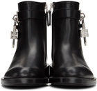 Givenchy Black Padlock Boots