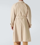 Miu Miu Logo cotton gabardine trench coat