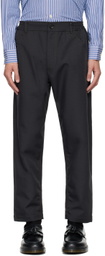 Comme des Garçons Homme Deux Brown Pinstripe Trousers