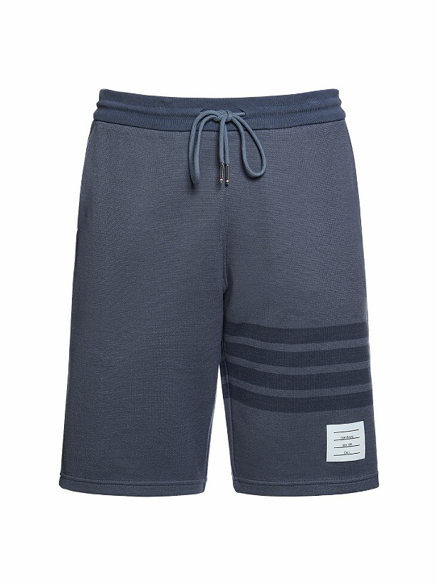 Photo: THOM BROWNE - Double Face Knit Sweat Shorts