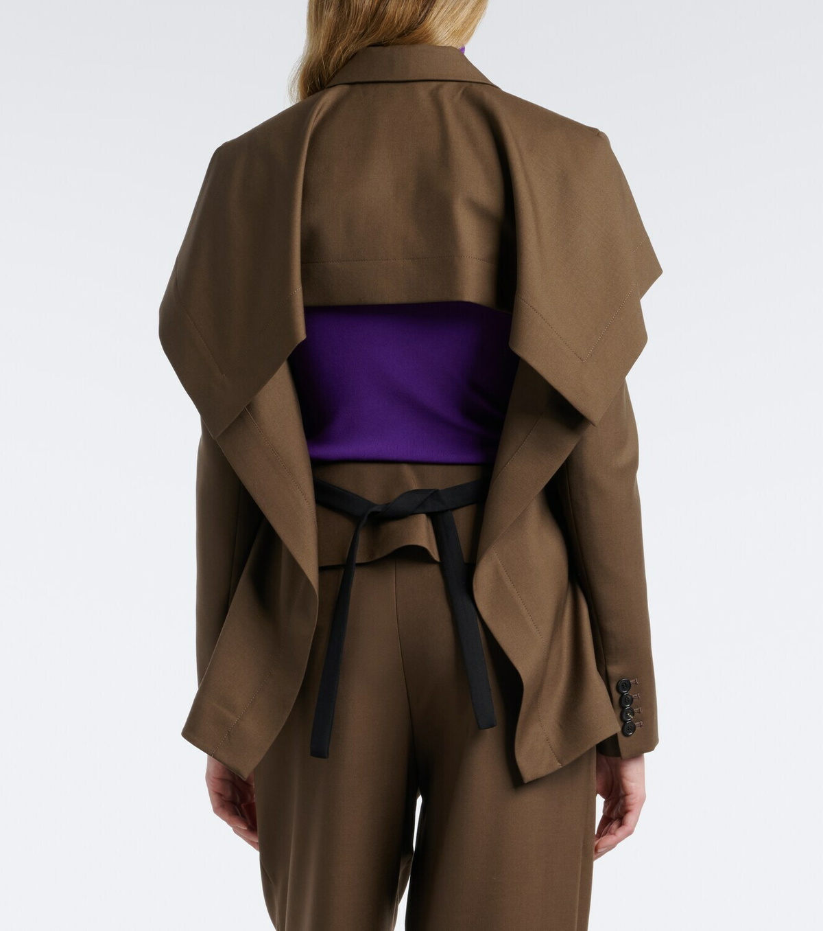 Loewe Caped wool blazer