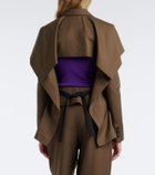 Loewe Caped wool blazer