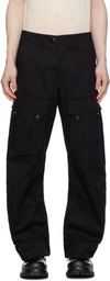 JiyongKim Black Alpha Industries Edition Curved Multi Pocket Cargo Pants