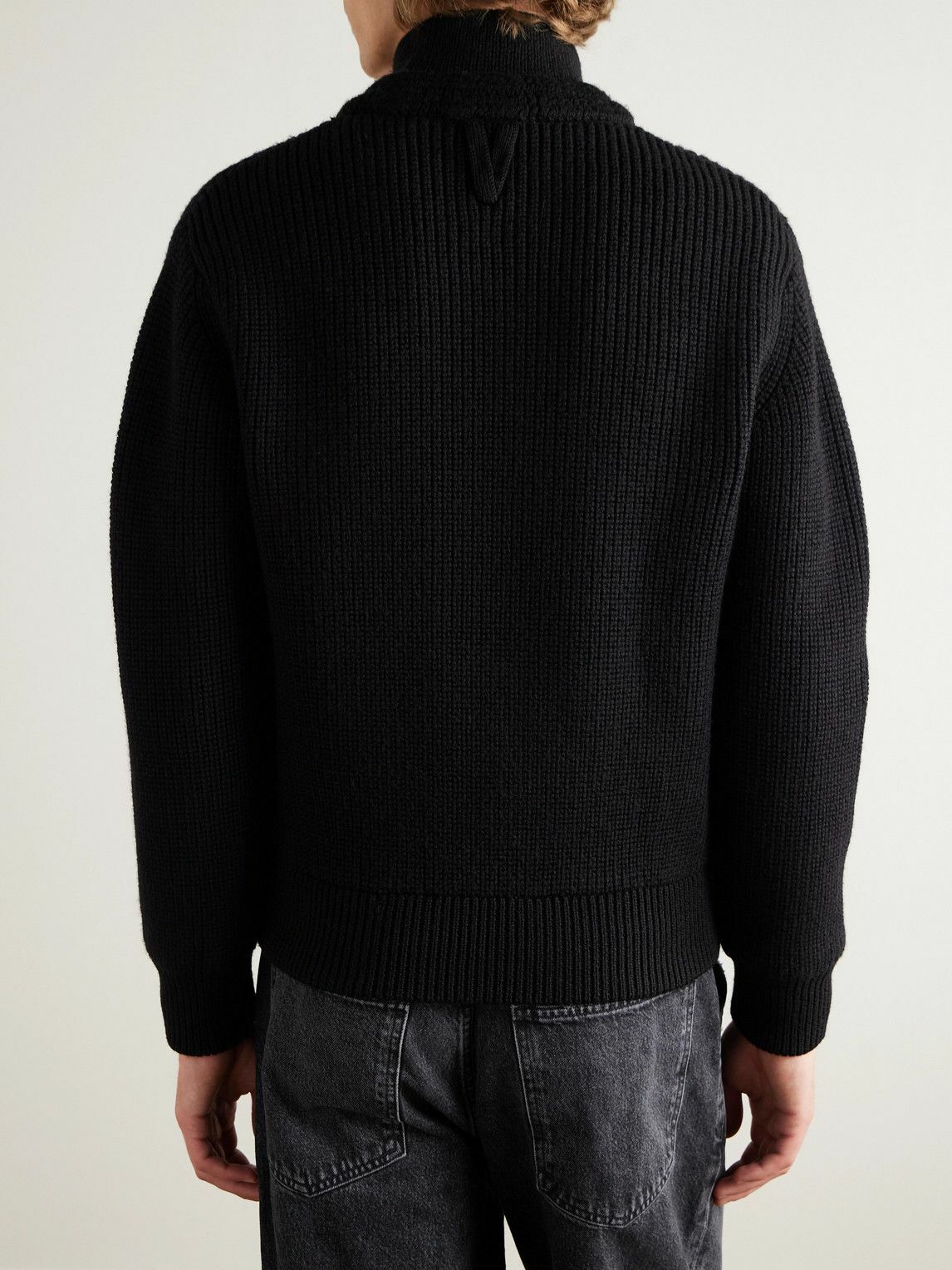 Valstar - Wool Zip-Up Sweater - Black