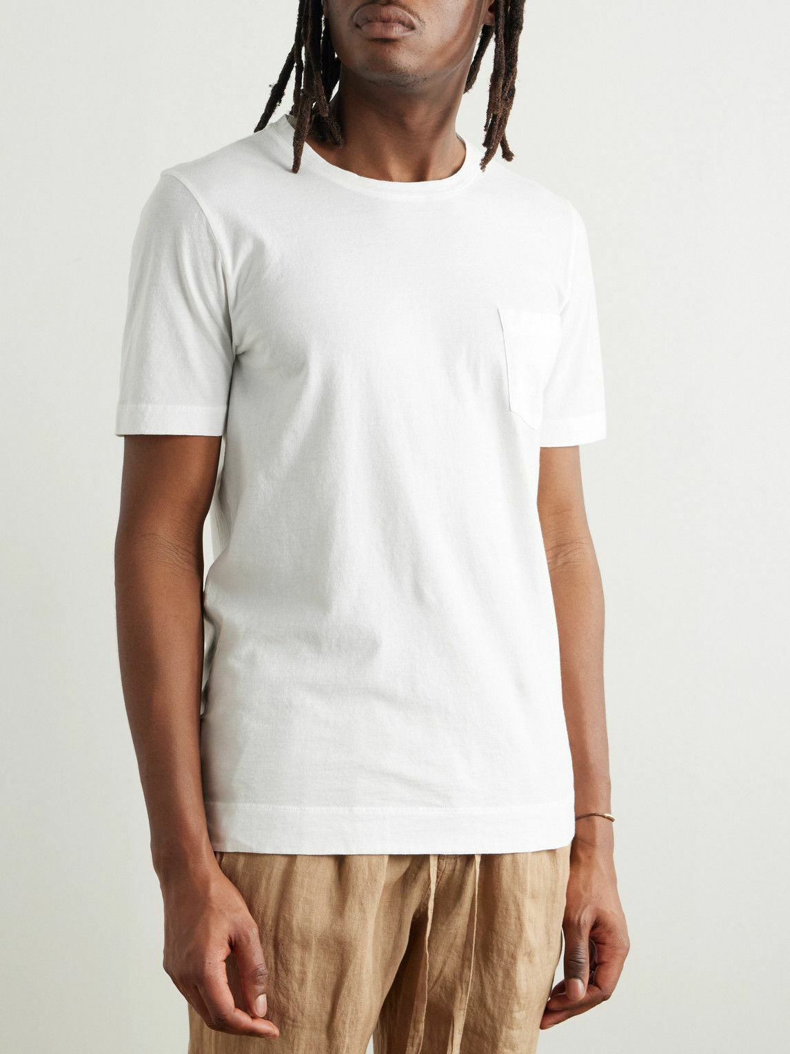 Massimo Alba - Panarea Cotton-Jersey T-Shirt - White