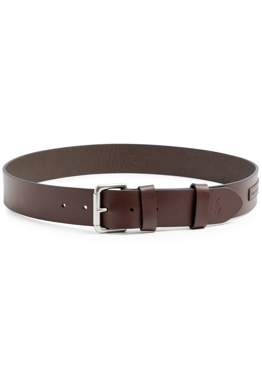 Ralph Lauren Dark Brown  Leather Belt for Bags Polo Ralph Lauren - 2.54cm Leather Belt - Brown Polo Ralph  main image 4