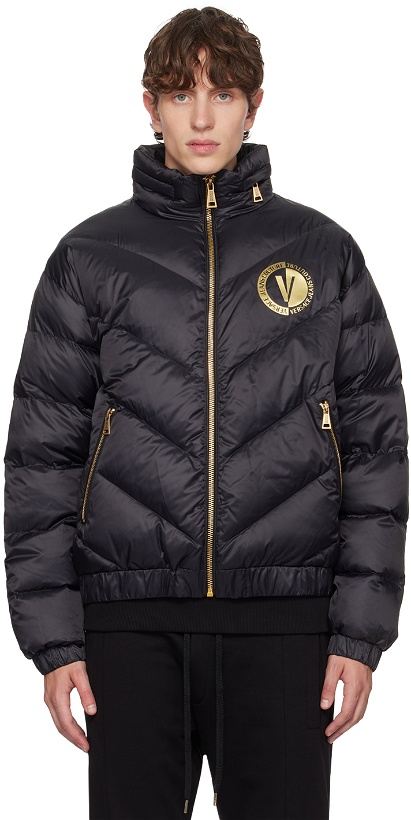 Photo: Versace Jeans Couture Black Quilted Jacket