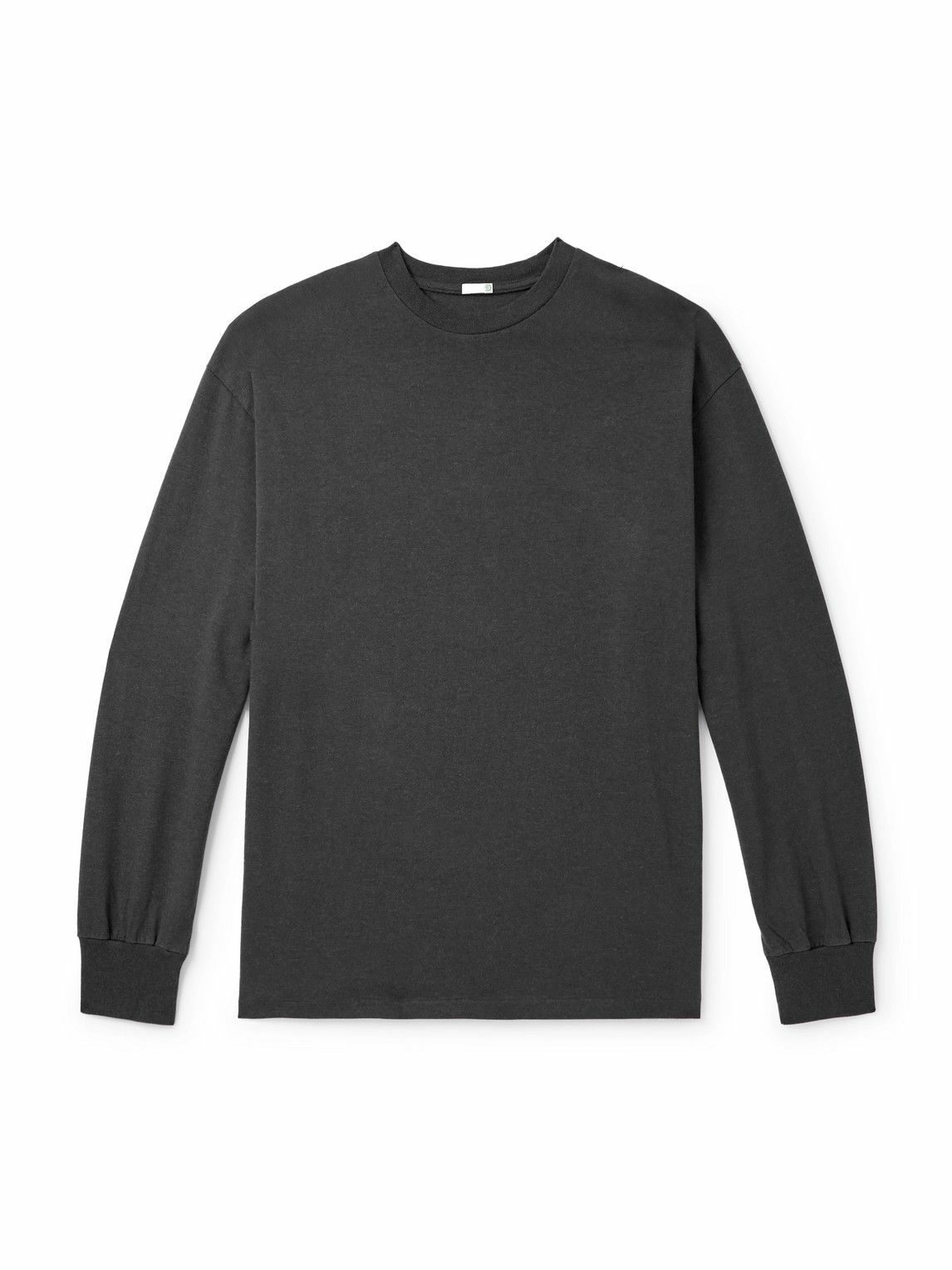 A.PRESSE - Cotton and Cashmere-Blend Jersey T-Shirt - Gray