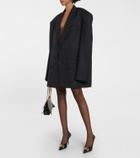 Balenciaga - Square Knife BB croc-effect leather pumps