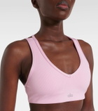 Alo Yoga Airlift Jump Start ribbed-knit sports bra