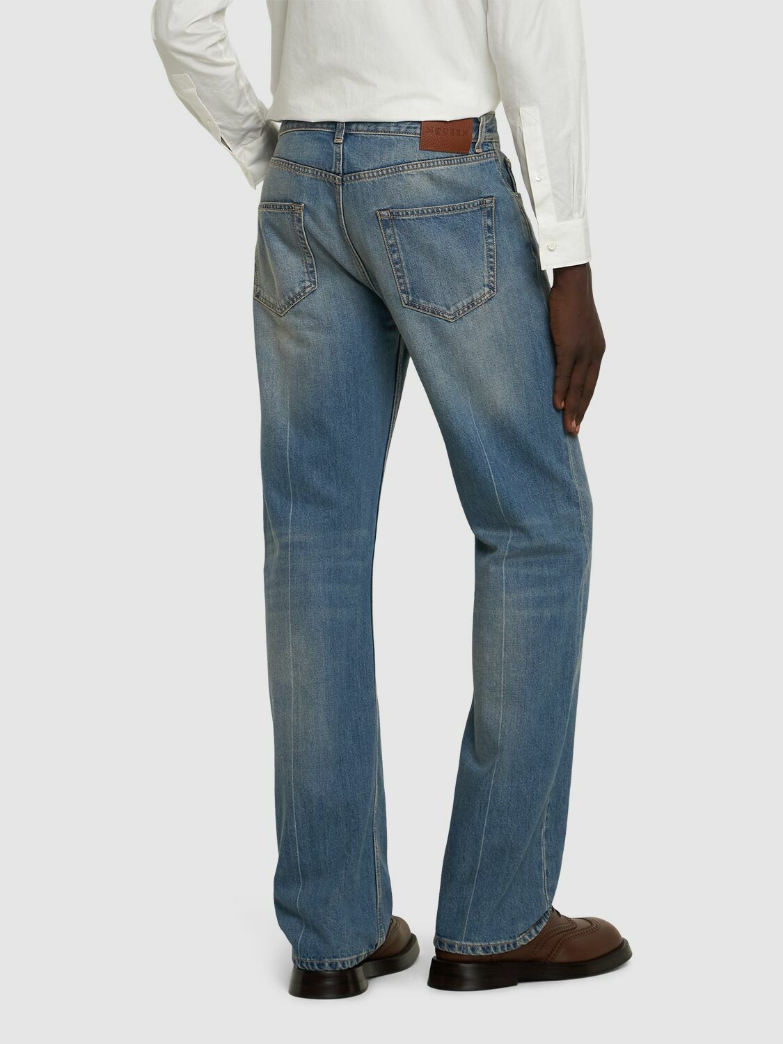 ALEXANDER MCQUEEN Cotton Denim Straight Jeans