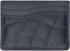 Dime Navy Quilted Card Holder