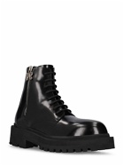 PALM ANGELS - 50mm Leather Combat Boots
