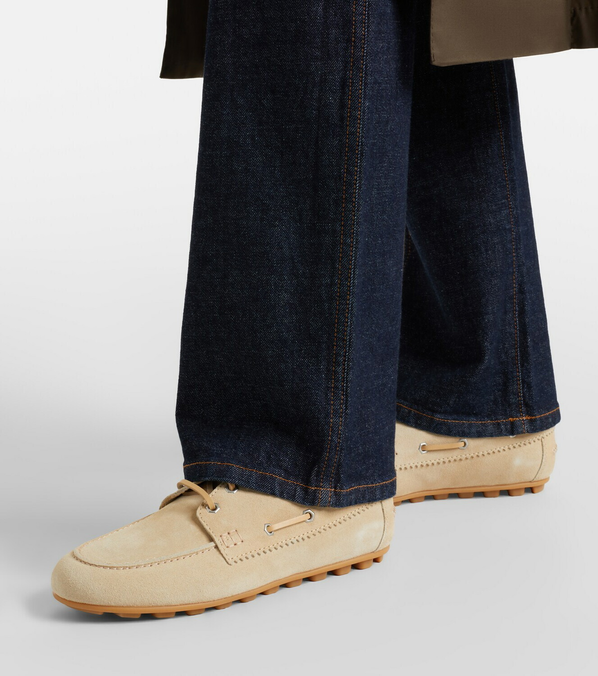 Hogan H693 suede boat shoes