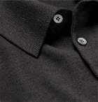 Berluti - Wool Polo Shirt - Men - Charcoal