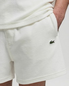 Lacoste Men's Regular Fit Terry Knit Paris Shorts White - Mens - Casual Shorts