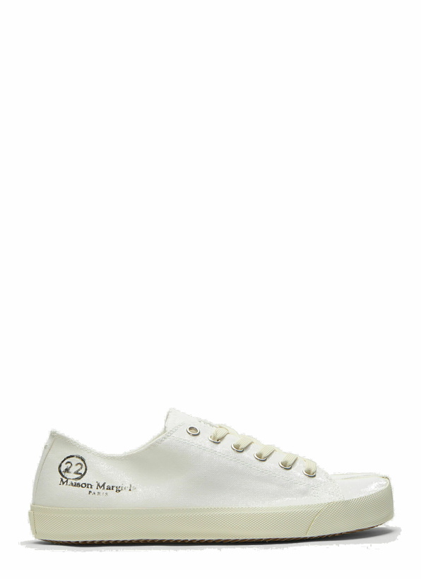 Photo: Tabi Low-Top Canvas Sneakers in White