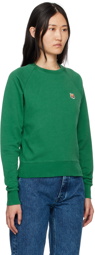 Maison Kitsuné Green Fox Head Sweatshirt